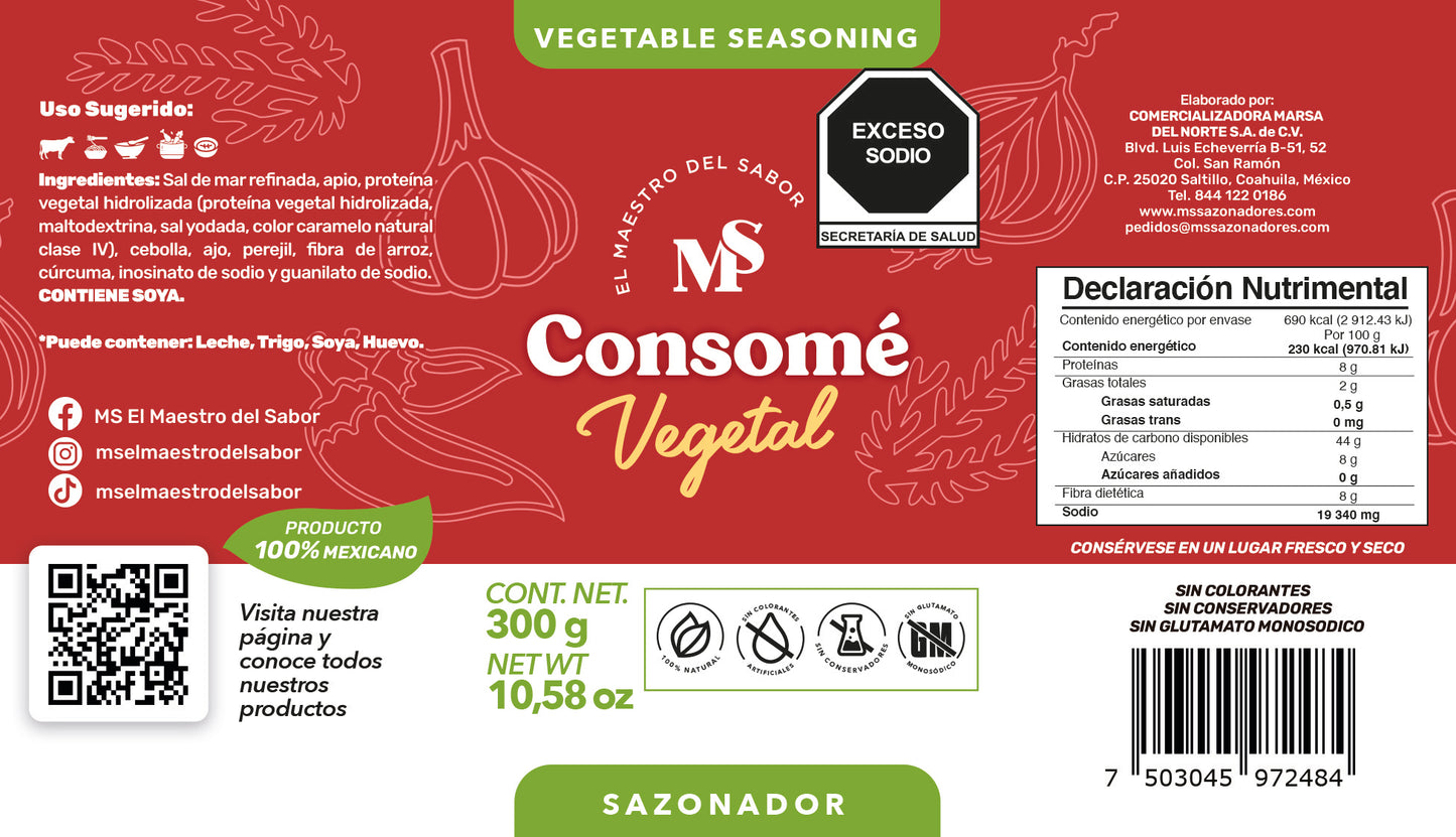 Consomé Vegetal